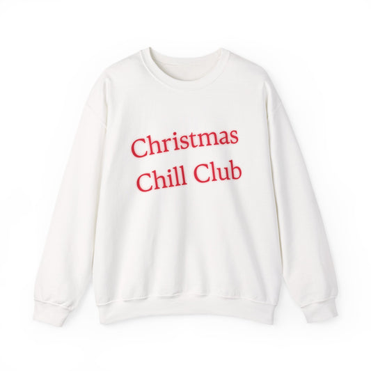Christmas Chill Club Sweatshirt - Cozy Holiday Apparel, Unisex Crewneck, Christmas Gift, Winter Sweater, Casual Lounge Wear