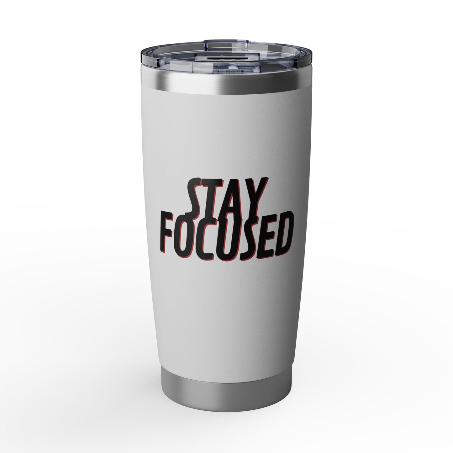 Stay Focused 20oz Tumbler — Insulated Travel Cup for Productivity & Motivation
