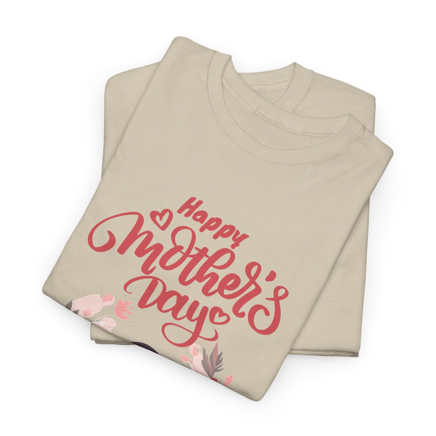 Mother’s Day Tee — "Happy Mother's Day" Floral Mom & Child Shirt
