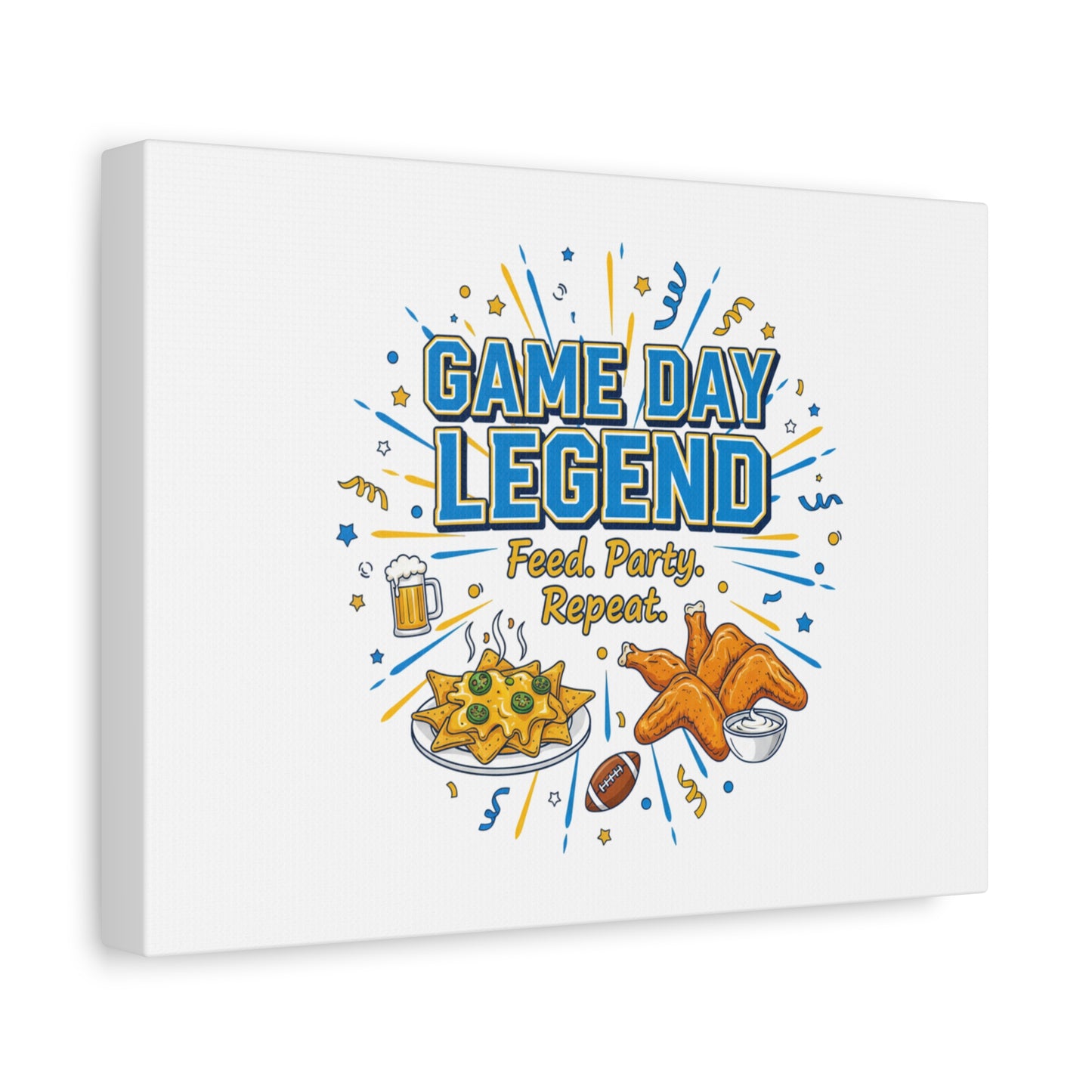 Game Day Legend Canvas | Super Bowl Party, Game Day Humor