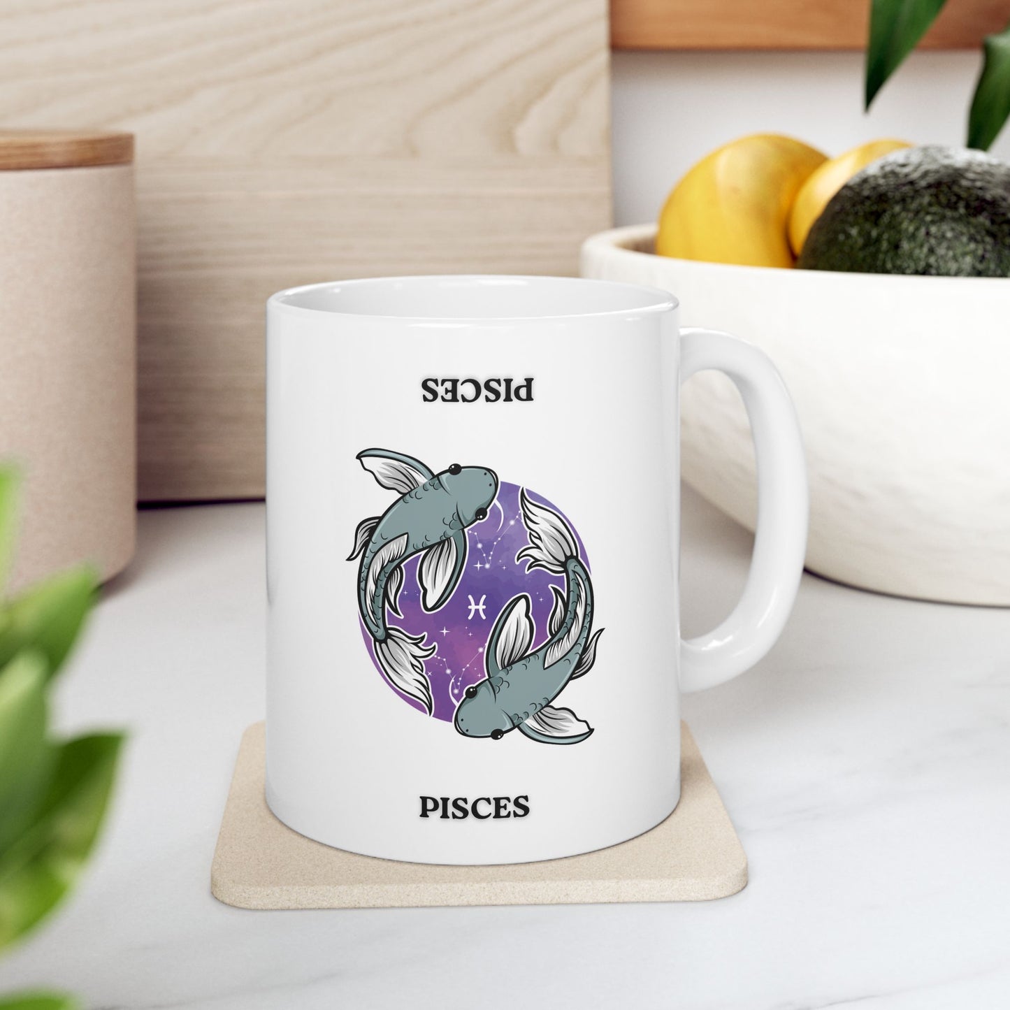 Artistic Ocean-Themed Ceramic Mug, Unique Gift for Sea Lovers, Nautical Decor, Whale Design, Beach Vibes