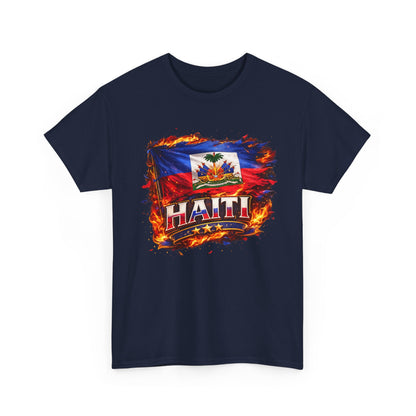 Haiti Flag T-Shirt – Vintage Grunge Haiti Pride Tee