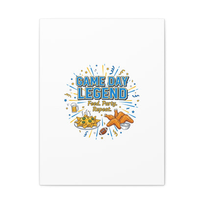 Game Day Legend Canvas | Super Bowl Party, Game Day Humor
