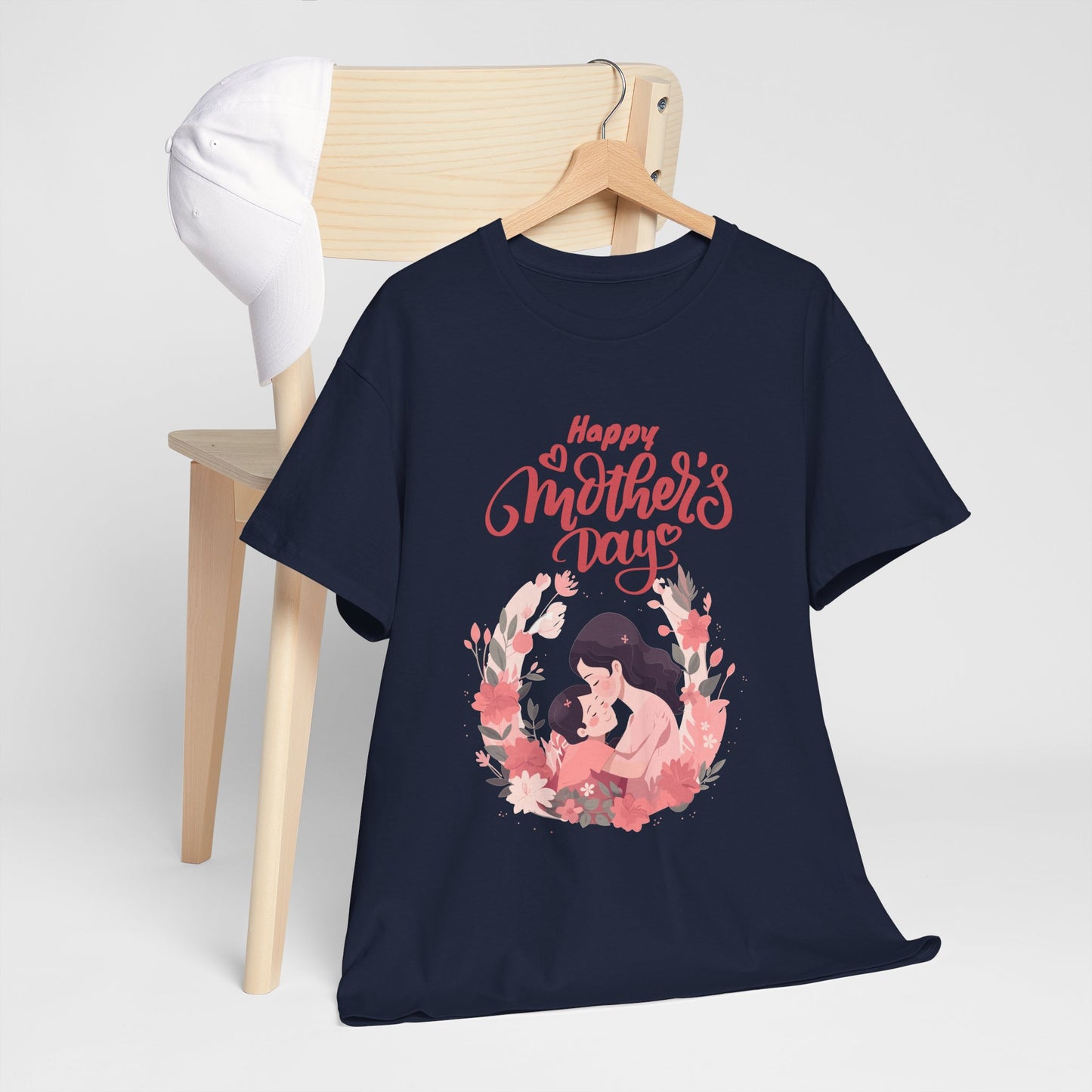 Mother’s Day Tee — "Happy Mother's Day" Floral Mom & Child Shirt