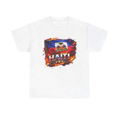 Haiti Flag T-Shirt – Vintage Grunge Haiti Pride Tee