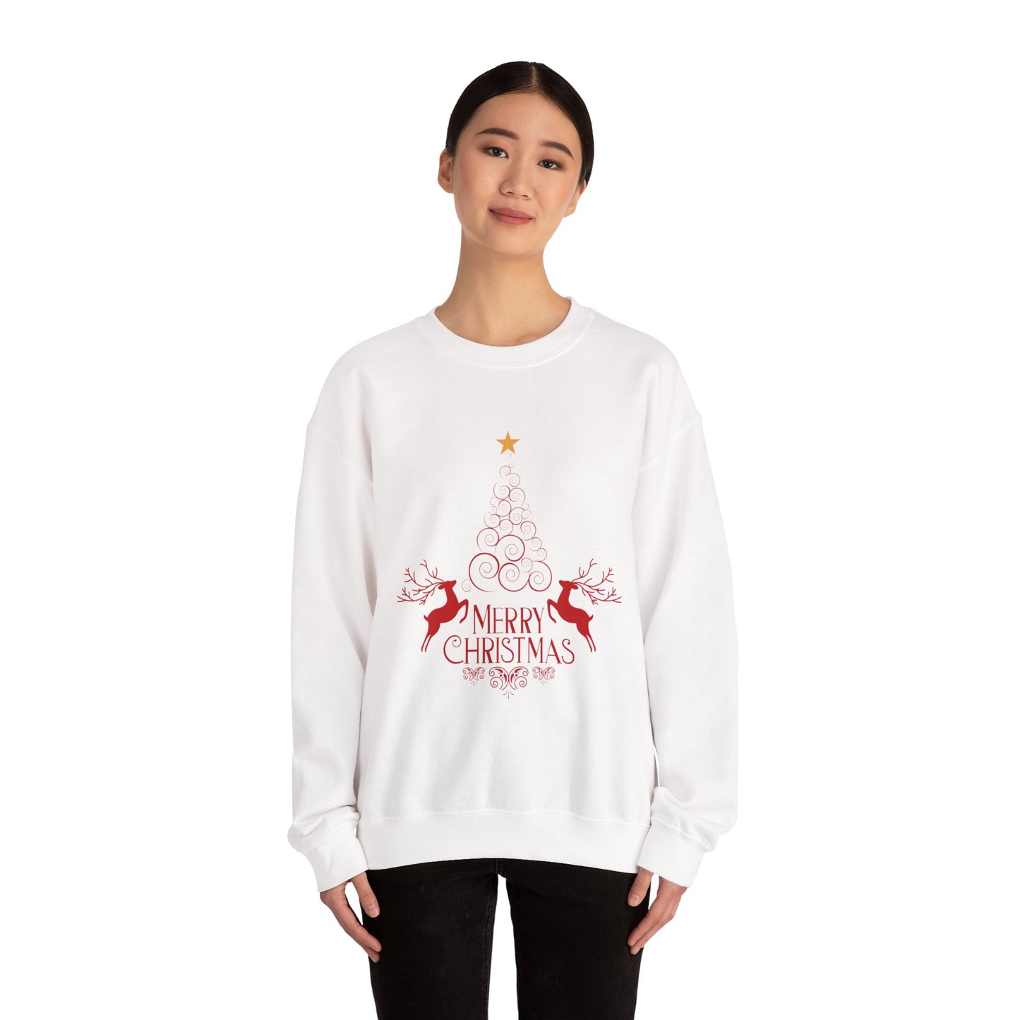 Christmas Crewneck Sweatshirt, Cozy Holiday Sweater, Merry Christmas Gift, Unisex Winter Apparel, Festive Sweatshirt