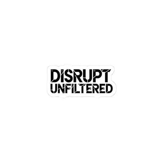 Disrupt Unfiltered Sticker | brutalist fonts, big type