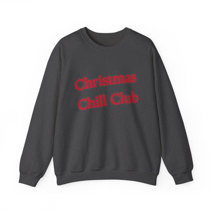 Christmas Chill Club Sweatshirt - Cozy Holiday Apparel, Unisex Crewneck, Christmas Gift, Winter Sweater, Casual Lounge Wear
