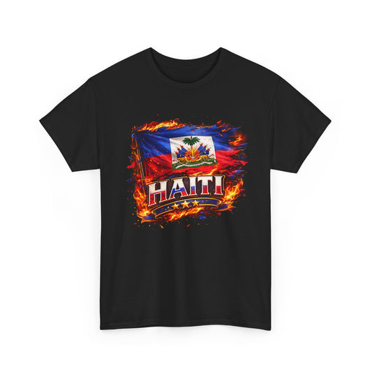 Haiti Flag T-Shirt – Vintage Grunge Haiti Pride Tee