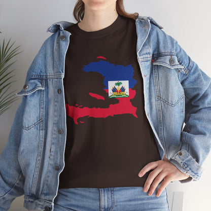 Haiti Map Flag T-Shirt — Haitian Pride Tee