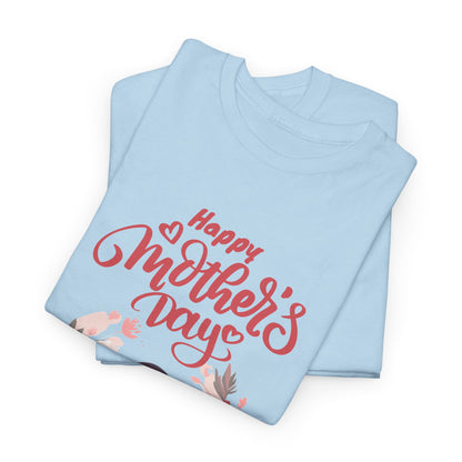 Mother’s Day Tee — "Happy Mother's Day" Floral Mom & Child Shirt