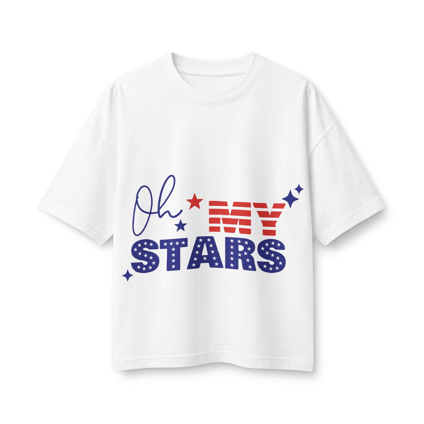 Oh My Stars Tee — Patriotic Women's 4th of July Graphic Shirt
