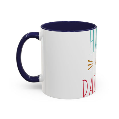 Happy and Dazzling Accent Coffee Mug — Inspirational Ceramic Tea Cup (11/15oz)