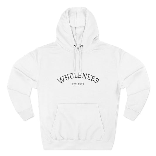 Wholeness Hoodie — Minimal Arch Logo Fleece Pullover