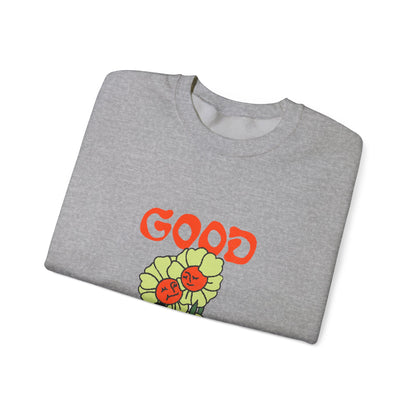 Good Vibes Floral Crewneck Sweatshirt
