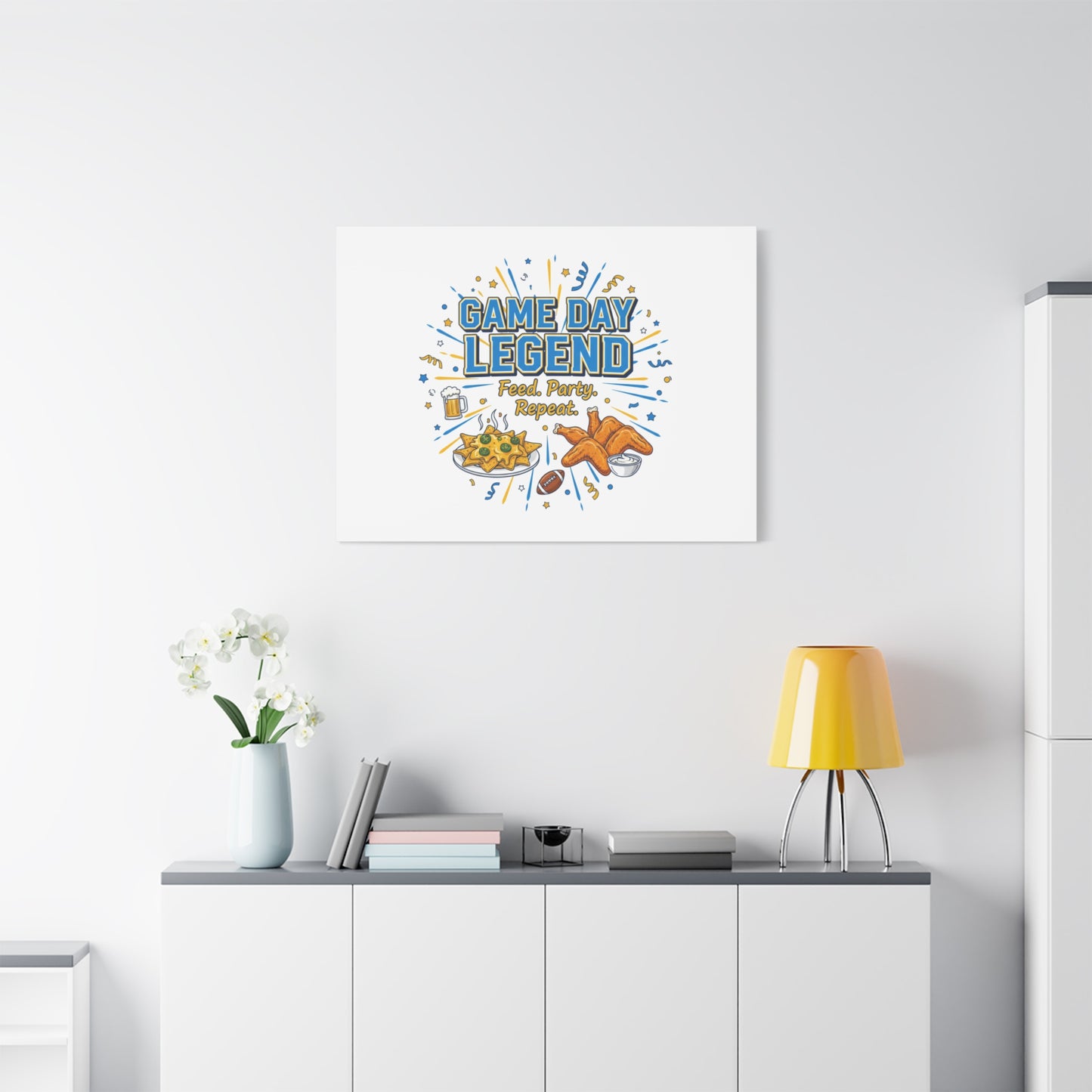 Game Day Legend Canvas | Super Bowl Party, Game Day Humor