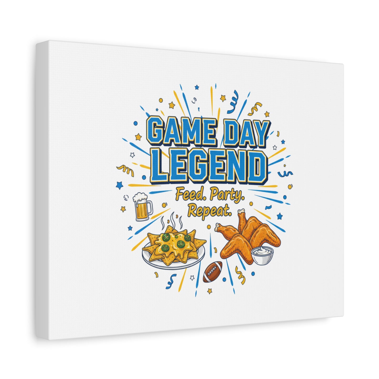 Game Day Legend Canvas | Super Bowl Party, Game Day Humor