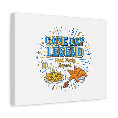 Game Day Legend Canvas | Super Bowl Party, Game Day Humor