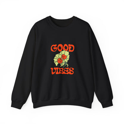 Good Vibes Floral Crewneck Sweatshirt