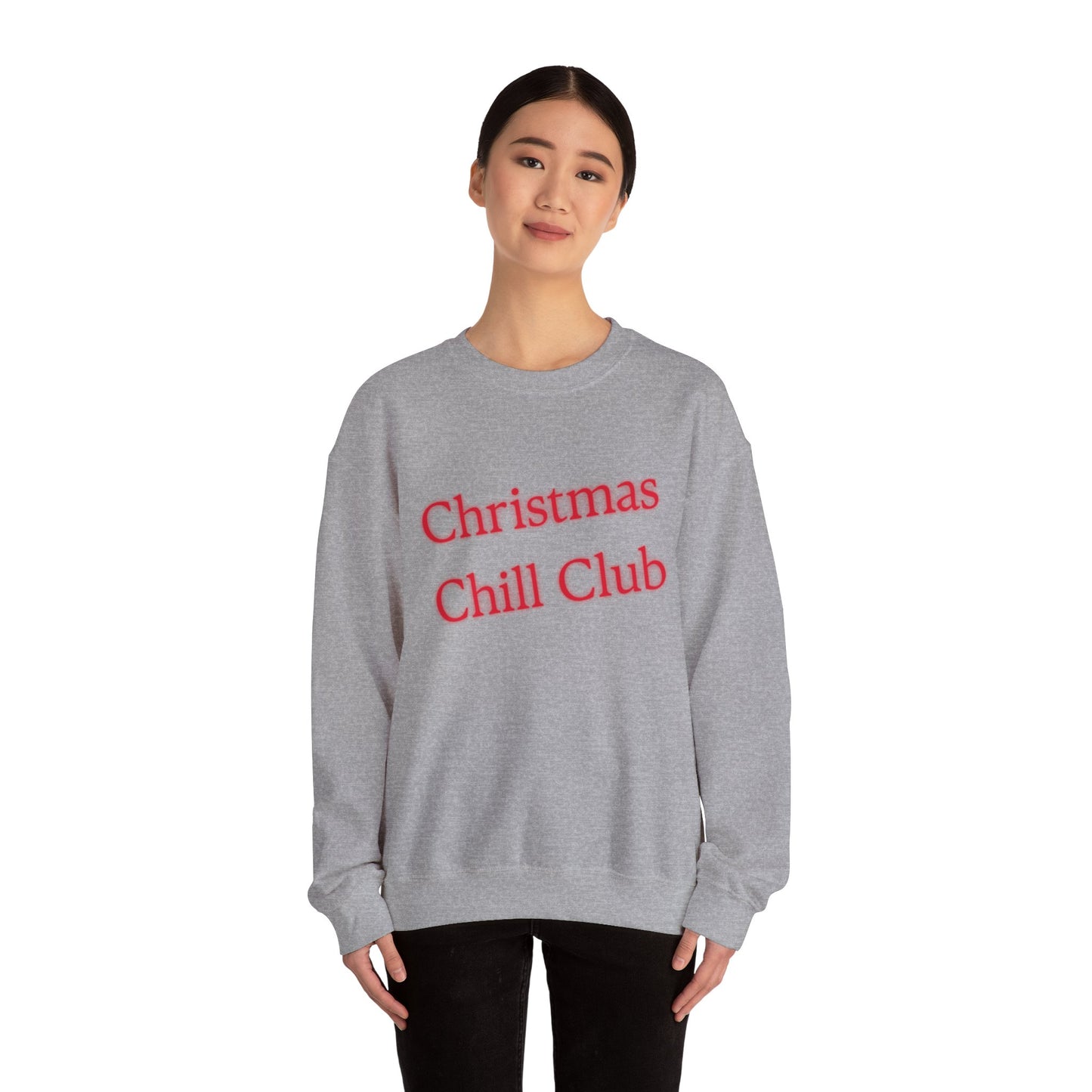 Christmas Chill Club Sweatshirt - Cozy Holiday Apparel, Unisex Crewneck, Christmas Gift, Winter Sweater, Casual Lounge Wear