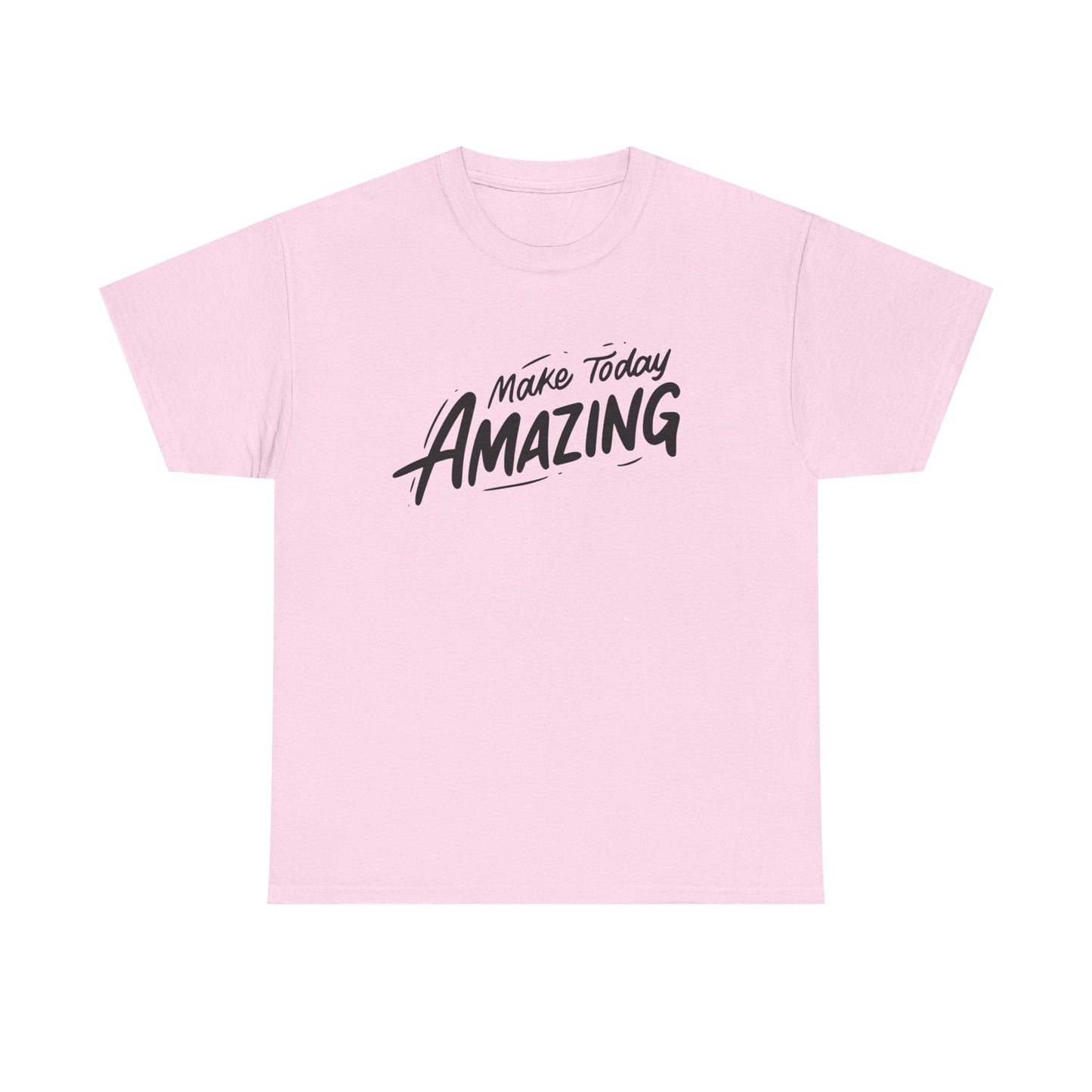 Unisex Heavy Cotton Tee - "Make Today Amazing" Inspirational Shirt, Casual Wear, Gift for Friends, Motivational Tee, Everyday Comfort