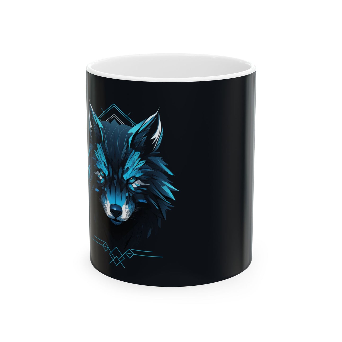 Wolf Design Ceramic Mug - Perfect Gift for Animal Lovers, Coffee Lovers, Birthday Present, Home Decor, and Nature Enthusiasts