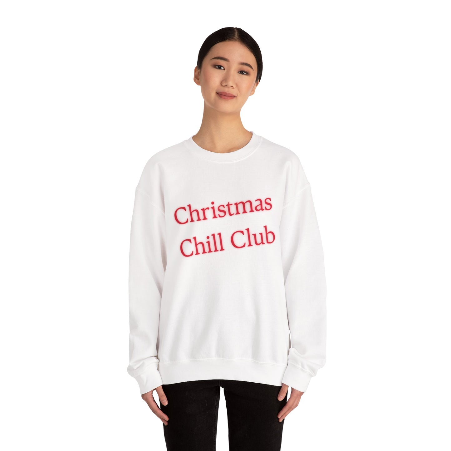 Christmas Chill Club Sweatshirt - Cozy Holiday Apparel, Unisex Crewneck, Christmas Gift, Winter Sweater, Casual Lounge Wear