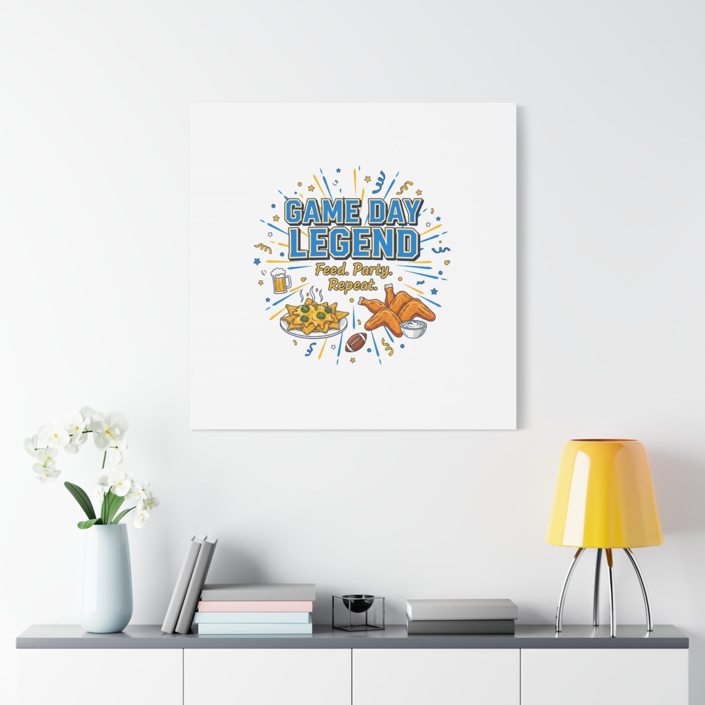 Game Day Legend Canvas | Super Bowl Party, Game Day Humor