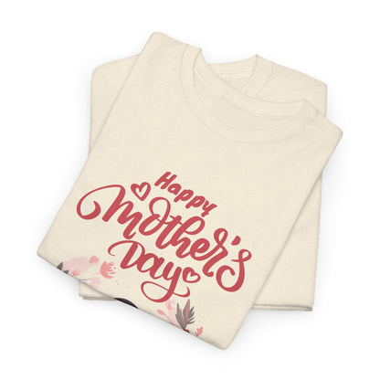 Mother’s Day Tee — "Happy Mother's Day" Floral Mom & Child Shirt