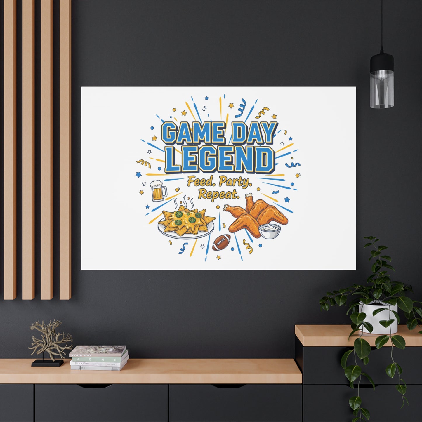 Game Day Legend Canvas | Super Bowl Party, Game Day Humor
