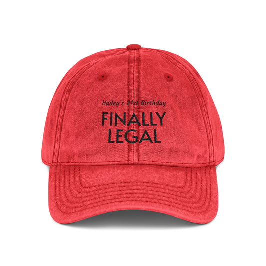 Vintage Cap (Embroidery)