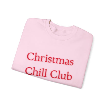 Christmas Chill Club Sweatshirt - Cozy Holiday Apparel, Unisex Crewneck, Christmas Gift, Winter Sweater, Casual Lounge Wear