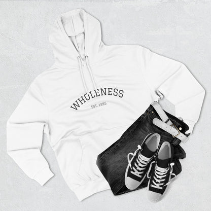 Wholeness Hoodie — Minimal Arch Logo Fleece Pullover