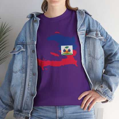 Haiti Map Flag T-Shirt — Haitian Pride Tee