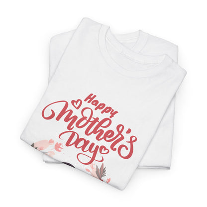 Mother’s Day Tee — "Happy Mother's Day" Floral Mom & Child Shirt