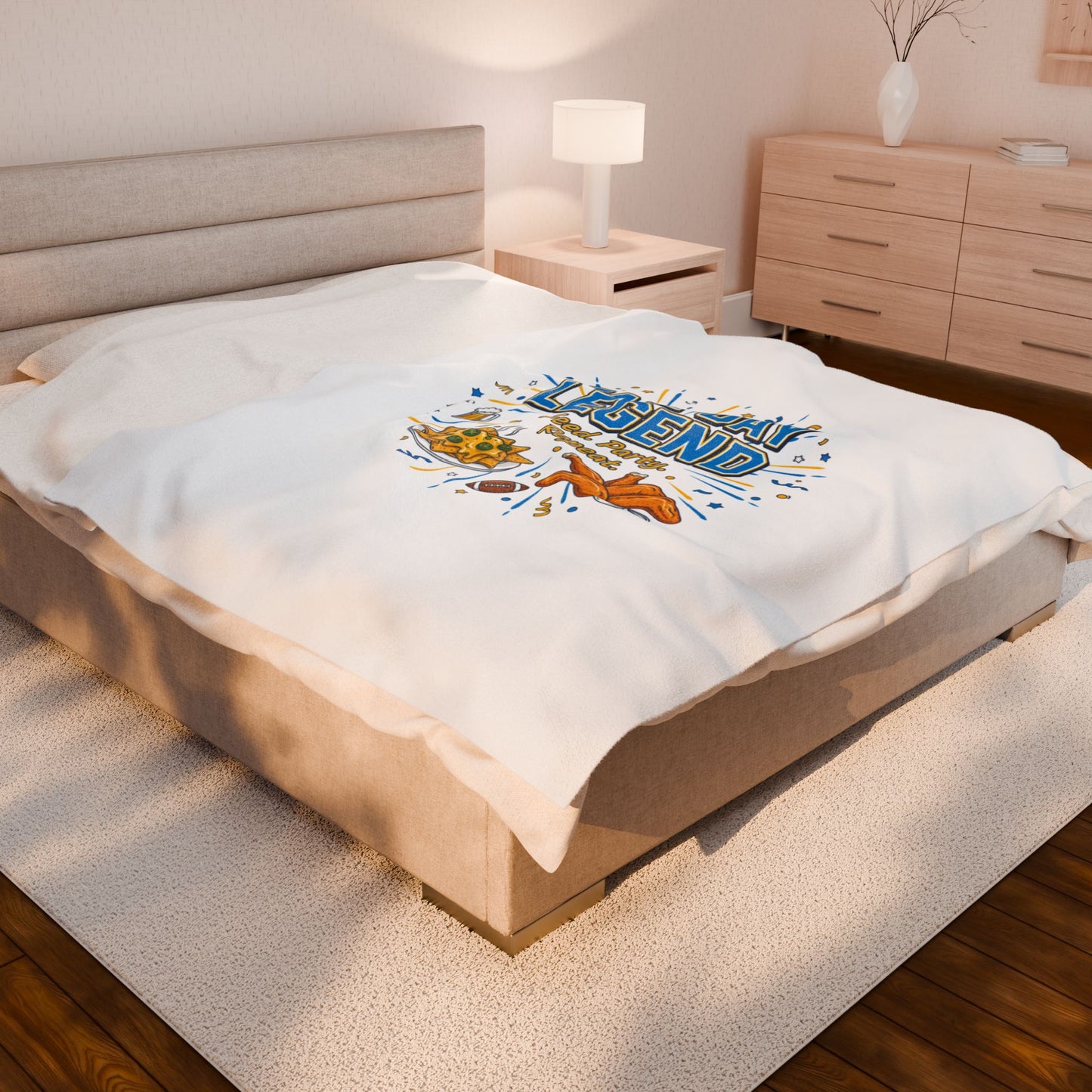 Game Day Legend Velveteen Blanket | Super Bowl Party, Game Day Humor