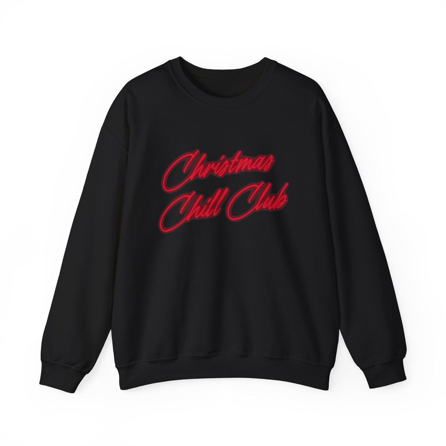 Christmas Chill Club Sweatshirt, Cozy Winter Sweater, Holiday Gift, Unisex Crewneck, Relaxed Fit, Festive Apparel, Season's Greetings