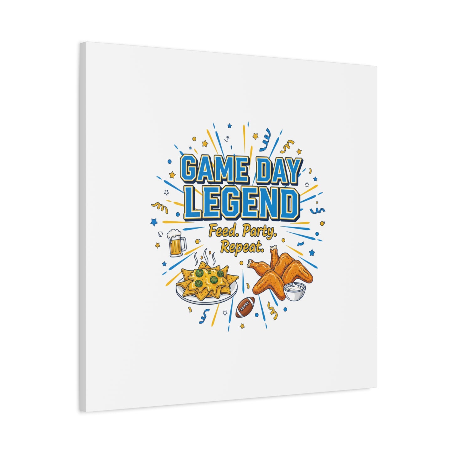 Game Day Legend Canvas | Super Bowl Party, Game Day Humor