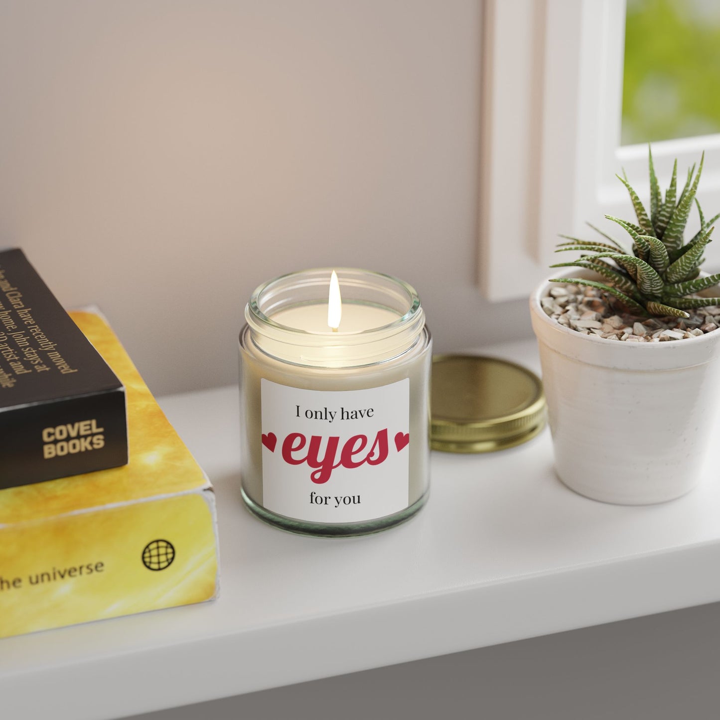 Scented Candle — Coconut Apricot Wax “I Only Have Eyes For You” (4oz & 9oz)