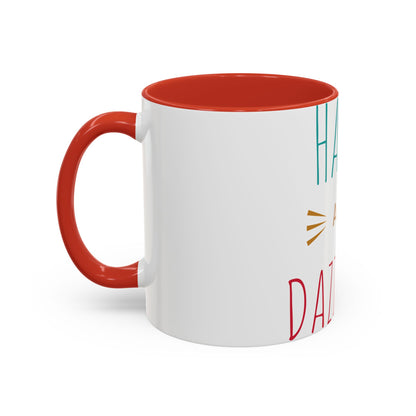 Happy and Dazzling Accent Coffee Mug — Inspirational Ceramic Tea Cup (11/15oz)