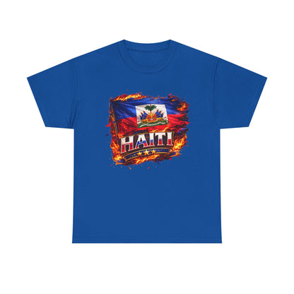 Haiti Flag T-Shirt – Vintage Grunge Haiti Pride Tee