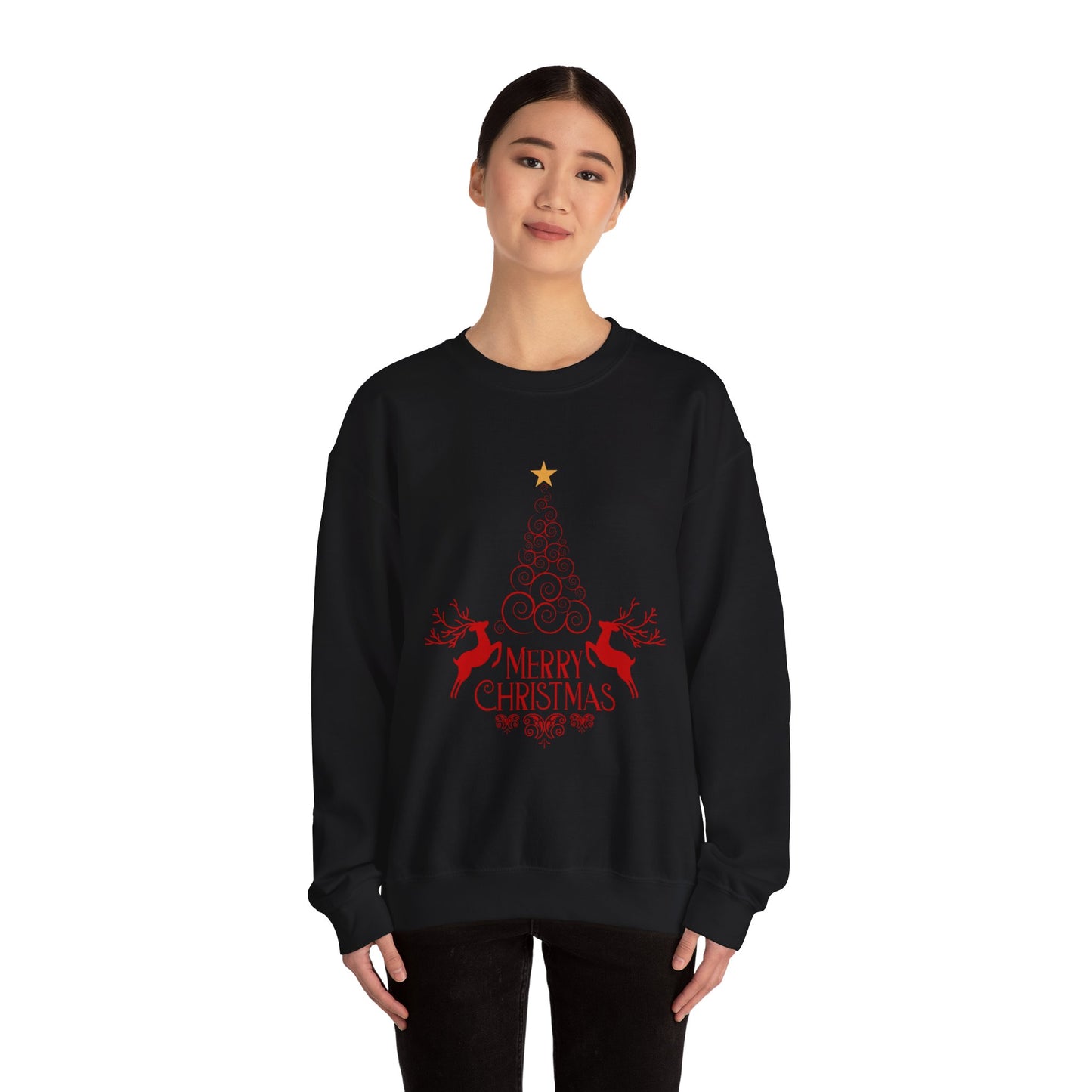Christmas Crewneck Sweatshirt, Cozy Holiday Sweater, Merry Christmas Gift, Unisex Winter Apparel, Festive Sweatshirt