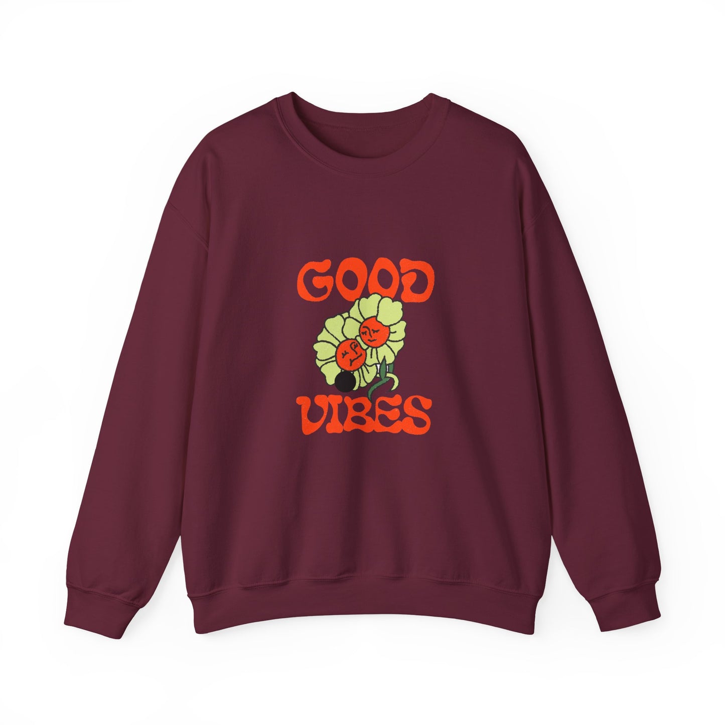 Good Vibes Floral Crewneck Sweatshirt