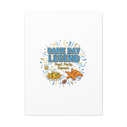 Game Day Legend Canvas | Super Bowl Party, Game Day Humor