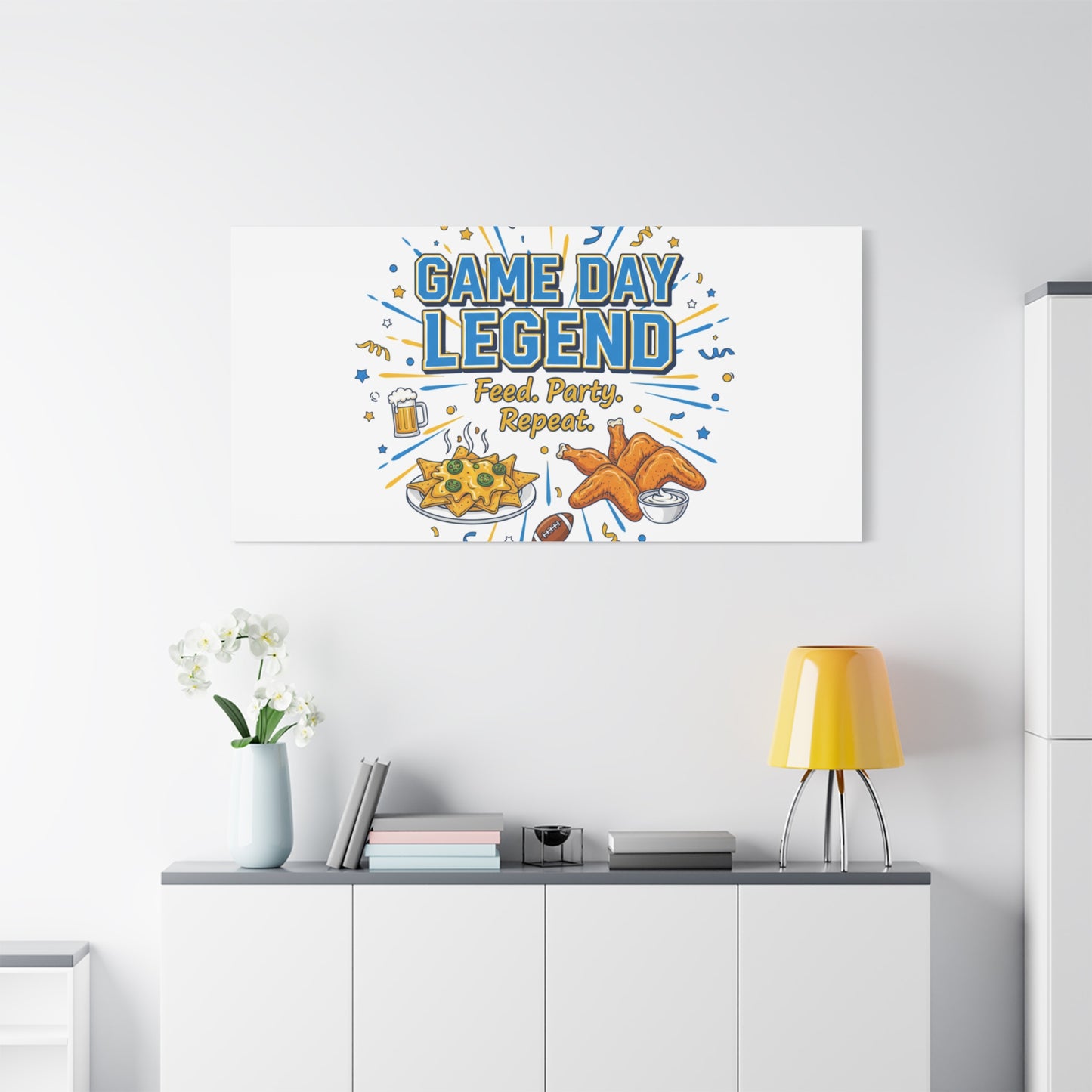 Game Day Legend Canvas | Super Bowl Party, Game Day Humor