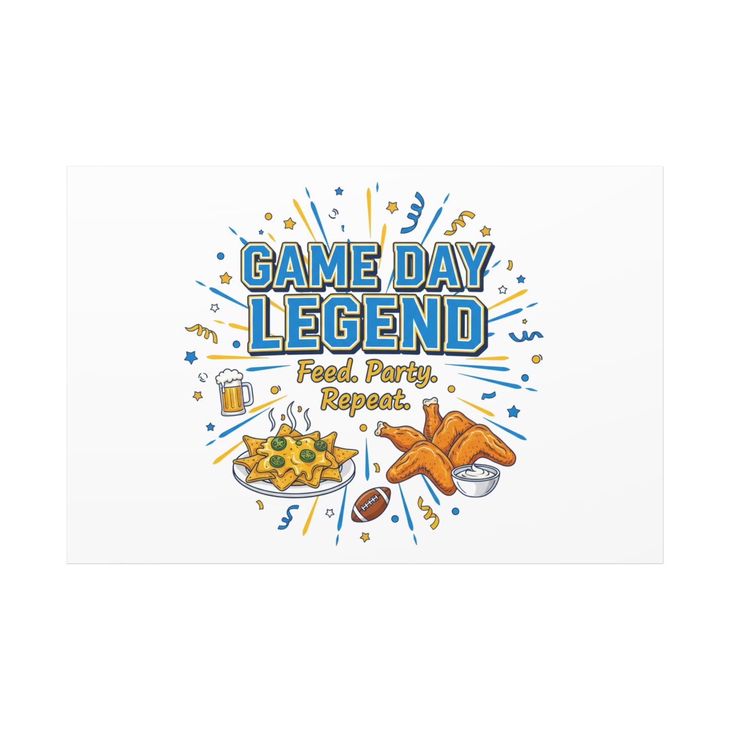 Game Day Legend Canvas | Super Bowl Party, Game Day Humor