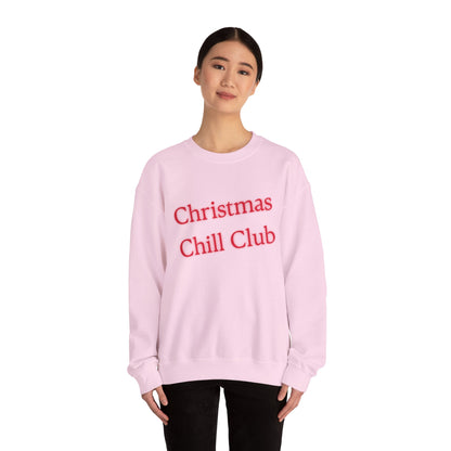 Christmas Chill Club Sweatshirt - Cozy Holiday Apparel, Unisex Crewneck, Christmas Gift, Winter Sweater, Casual Lounge Wear