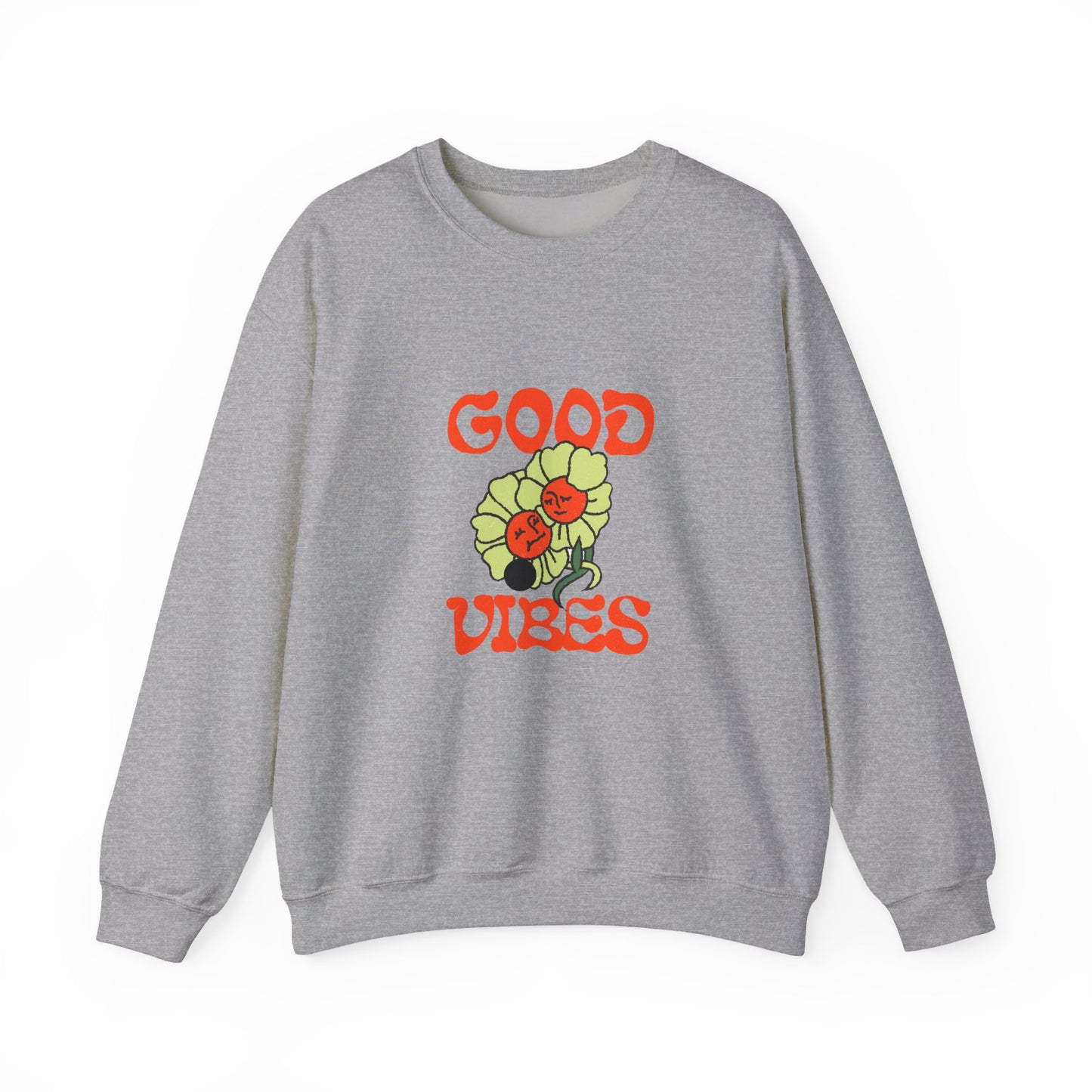 Good Vibes Floral Crewneck Sweatshirt