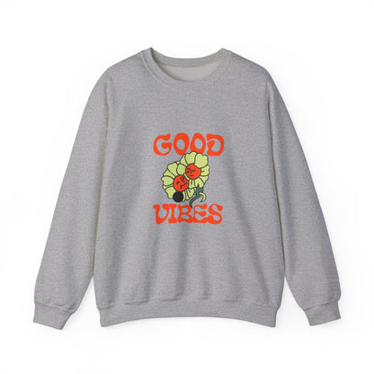 Good Vibes Floral Crewneck Sweatshirt
