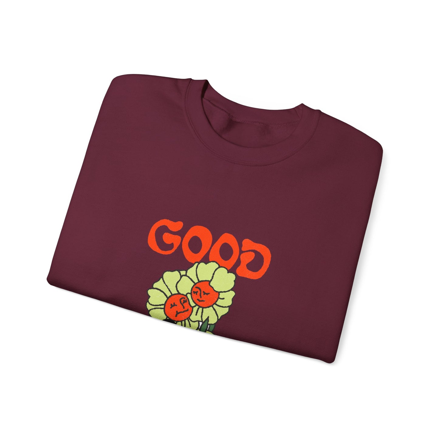 Good Vibes Floral Crewneck Sweatshirt